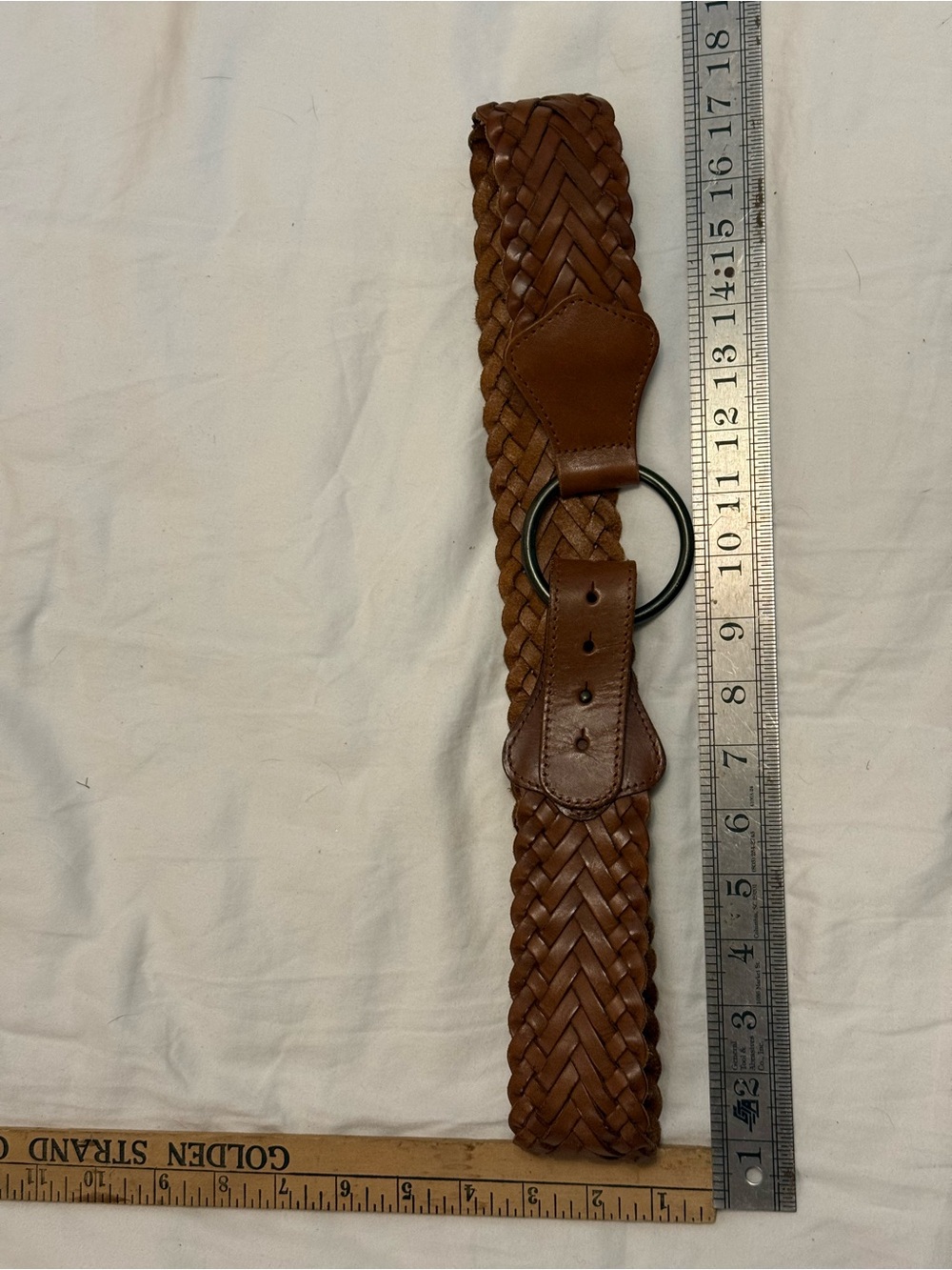 GAP Braided Leather Ring Buckle Belt - Brown
